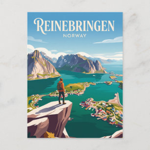 Reinebringen Noorwegen Briefkaart
