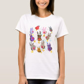 Reiners avec cloches T-shirt Noël (Devant)
