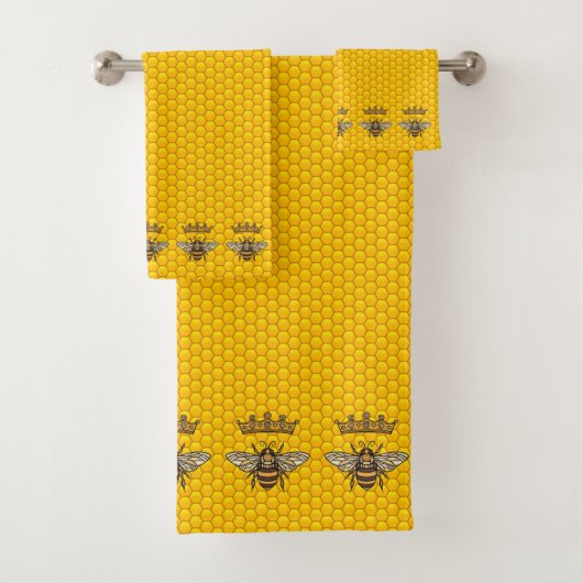 Reines des abeilles avec des couronnes (En situation)