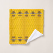Reines des abeilles avec des couronnes (Gant de toilette)