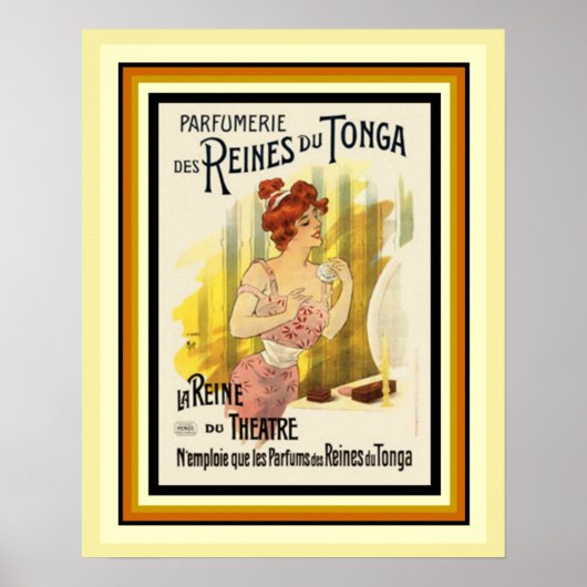 Reines Du Tonga Parfum Publicité Française Poster (Devant)