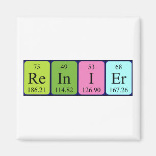Reinier periodiek table name magnet magneet