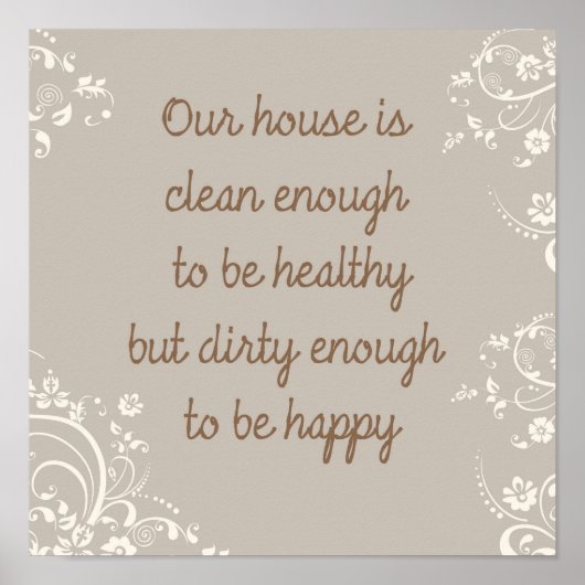 Reinig genoeg poster (Voorkant)