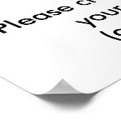 Reinig je hond. GEEN DOG POOP alsjeblieft. -POSTER Poster (Hoek)