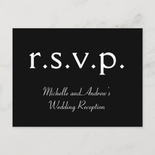 Reinig "r.s.v.p." Briefkaart