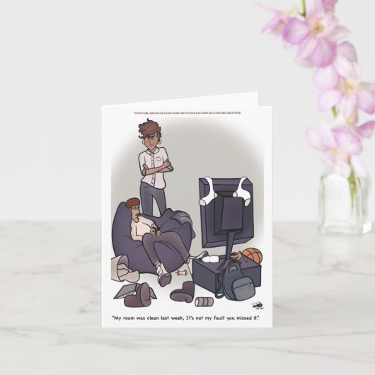 Reinig uw kamer kaart (Orchidee)