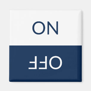 Reinig vuil, ON OFF Dishwasmachine Wasgoed Wit Magneet