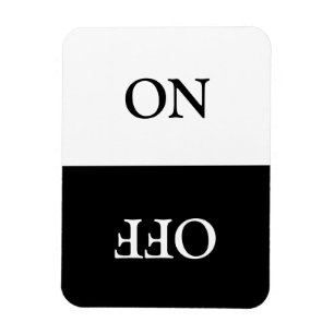 Reinig vuil, ON OFF Dishwasmachine Wasgoed zwart w Magneet