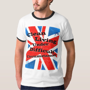 Reinigen onder moeilijke omstandigheden t-shirt