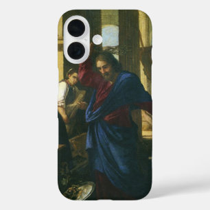 Reiniging van de Tempel door Jezus Christus iPhone 16 Hoesje