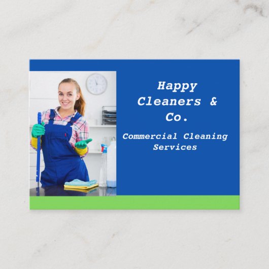 reiniging van visitekaartje (Voorkant)