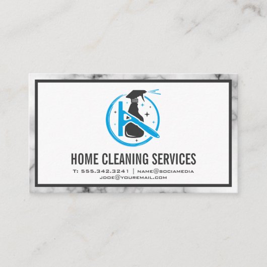 Reinigings- en ontsmettingsgereedschap visitekaartje (Voorkant)