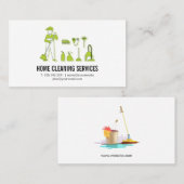 Reinigings- en reinigingsproducten visitekaartje (Voorkant / Achterkant)