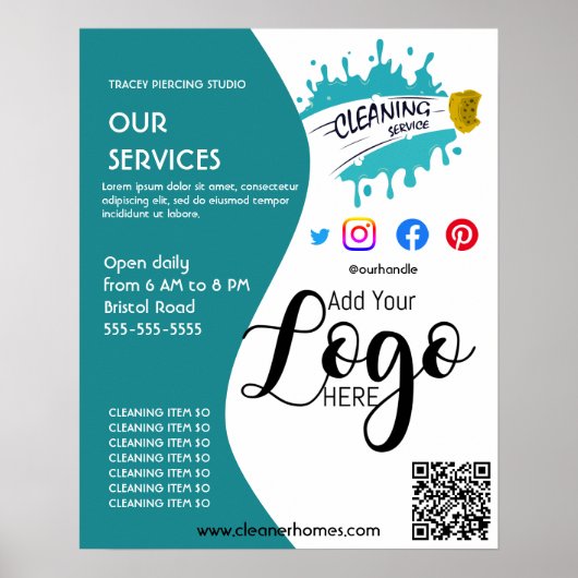 reinigingsapparaat STUDIO poster flyer (Voorkant)