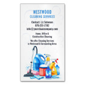 Reinigingsdiensten Magnetisch Visitekaartje (Voorkant Verticaal)