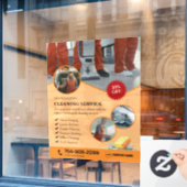 Reinigingsdiensten Ruitstickers Raamsticker (Cafe Raam)