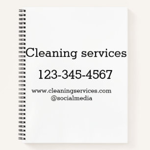 Reinigingsdiensten toevoegen het e-mailadres van d notitieboek