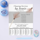 Reinigingsservice Business Tear Off Strips Flyer (Enkel)