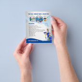 Reinigingsservice flyer (Hand)