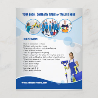 Reinigingsservice flyer