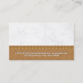 Reinigingsservice | Meid Service | Marmer Leder Visitekaartje (Achterkant)