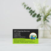Reinigingsservice Moderne Visitekaartjes (Staand voorkant)