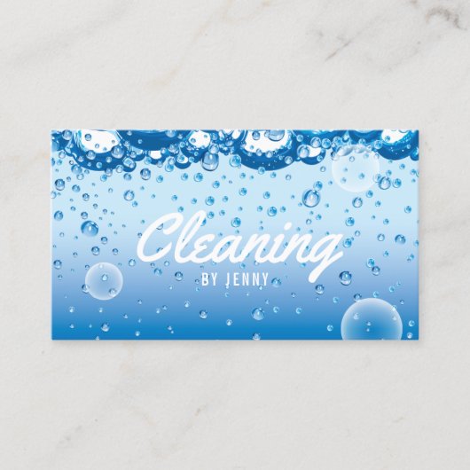 Reinigingsservice Professionele bewaarder Visitekaartje (Voorkant)
