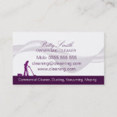Reinigingsservice Visitekaartje (Achterkant)