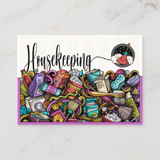 Reinigingsservice Visitekaartje (Voorkant)