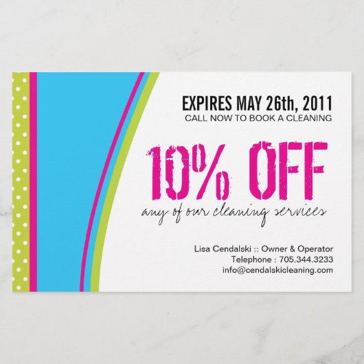 Reinigingsservicelager Flyer (Achterkant)