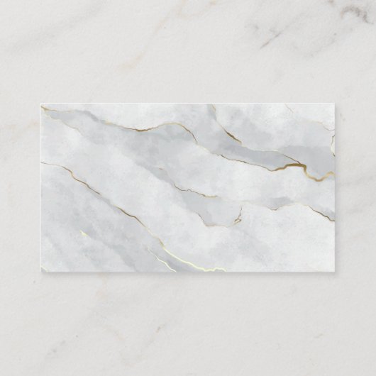 Reinigingsspray Logo | Witgouden marmer Visitekaartje (Achterkant)