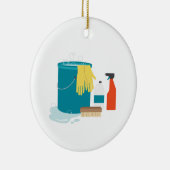 Reinigingstoestellen Keramisch Ornament (Rechts)