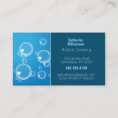 Reinigingswater Bubble Blue Visitekaartje (Achterkant)