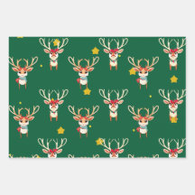 Reinnerlijk wrapppapier - Groene achtergrond