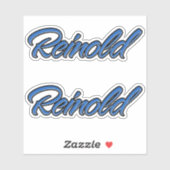 Reinold Blue Autocollants Sticker Stickerset (Feuille)