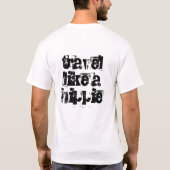reis als een hippie t-shirt (Achterkant)