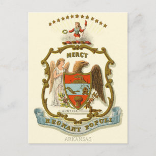 Reis ArkansasVintage - Overheidswapen Briefkaart