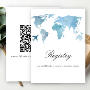 Reis Bruidsfeest QR-code voor huwelijksgeschenken Informatiekaartje