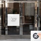 Reis bruidsfeest voeg naam datum toe van mevroum raamsticker (Kantoordeur)