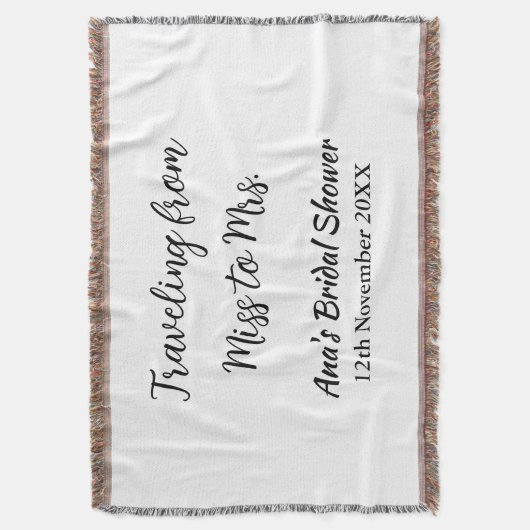 Reis bruidsfeest voeg naam datum toe van mevrouw deken (Voorkant Verticaal)