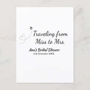Reis bruidsmeisje feest voeg naam datum toe aan Me Briefkaart