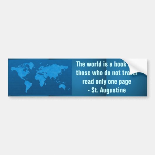 reis bumpersticker (Voorkant)