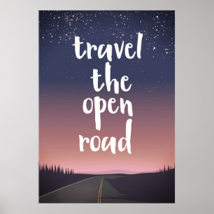 Reis de open weg poster