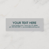 reis de wereld. (aanpasbare kleur) mini visitekaartje (Achterkant)