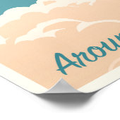 Reis de wereld - in  stijl poster (Hoek)