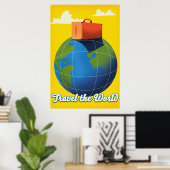 Reis de wereld poster (Thuiskantoor)