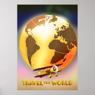 Reis de wereld poster