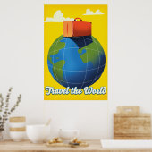 Reis de Wereld Rond Poster (Keuken)