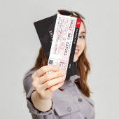 Reis de World Destination Boarding Pass Bruiloft Kaart