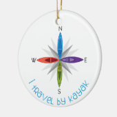 Reis door Kayak Keramisch Ornament (Links)